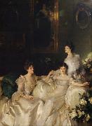 The Wyndham Sisters Lady Elcho,Mrs.Adeane,and Mrs.Tennanet (mk18) John Singer Sargent